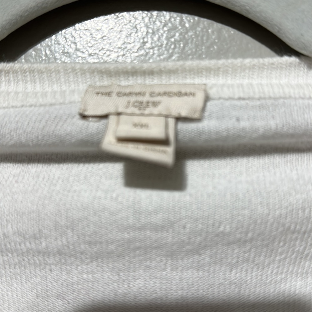 J. Crew Factory Lightweight White Caryn Cardigan. Plus Size XXL - Picture 4 of 9